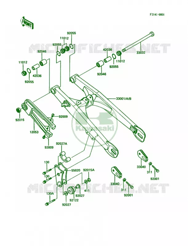 Swingarm Kawasaki MOTOS 80 1987 KDX80  KDX80-C4