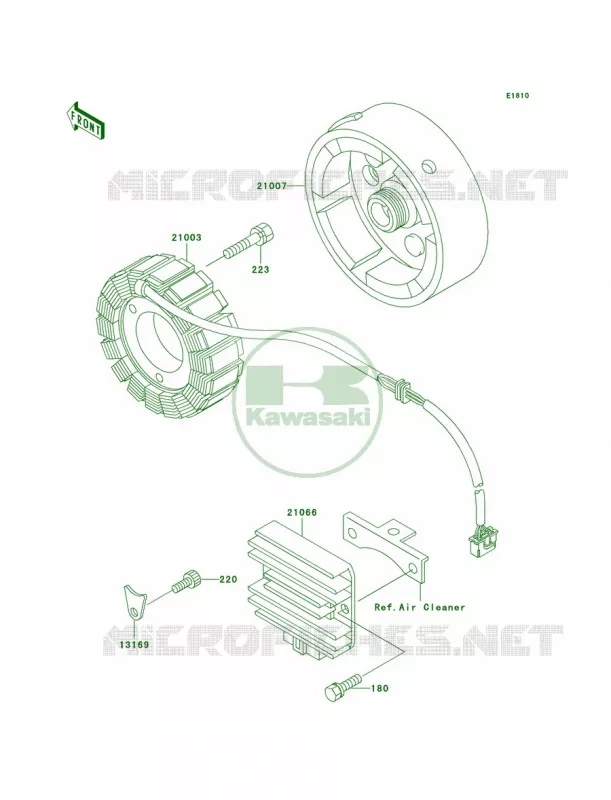 Generator Kawasaki QUAD 220 2002 Bayou 220  KLF220-A15