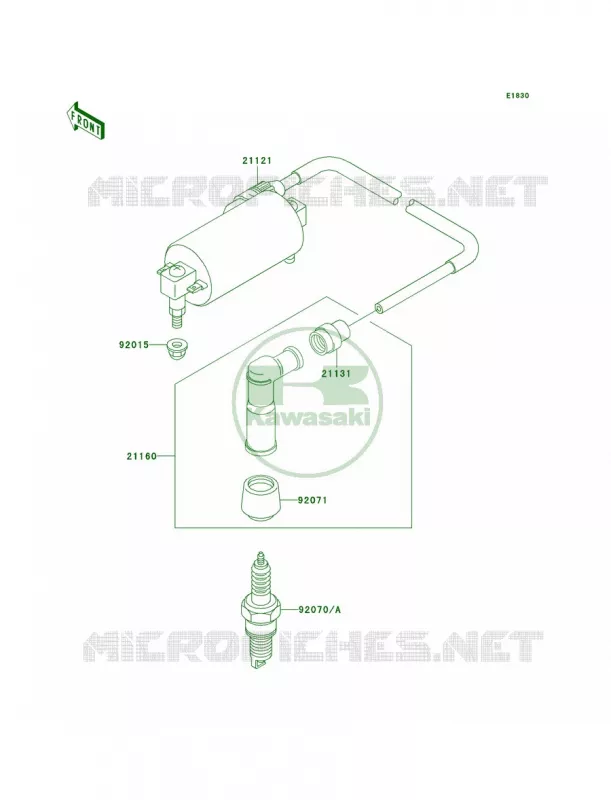 Ignition System Kawasaki QUAD 300 2002 Bayou 300 4X4  KLF300-C14