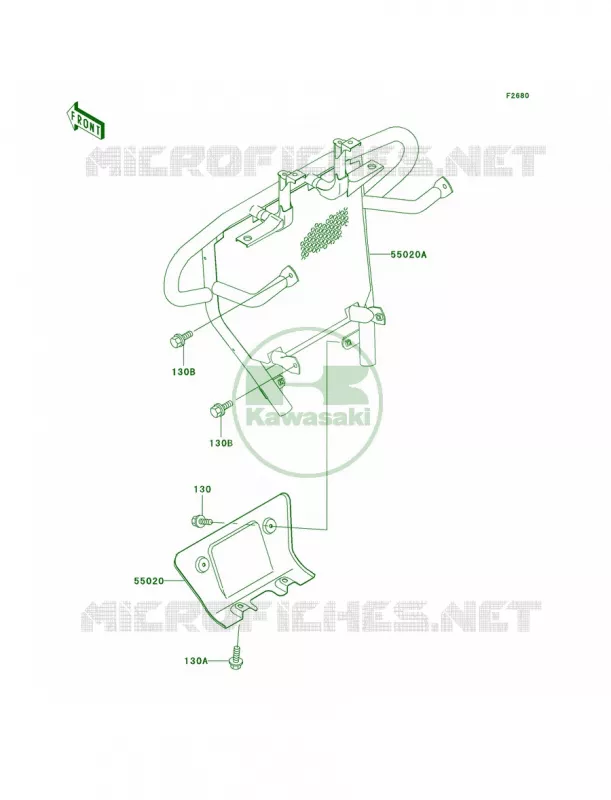 Guards Kawasaki QUAD 400 2002 Prairie 400 4X4  KVF400-C4