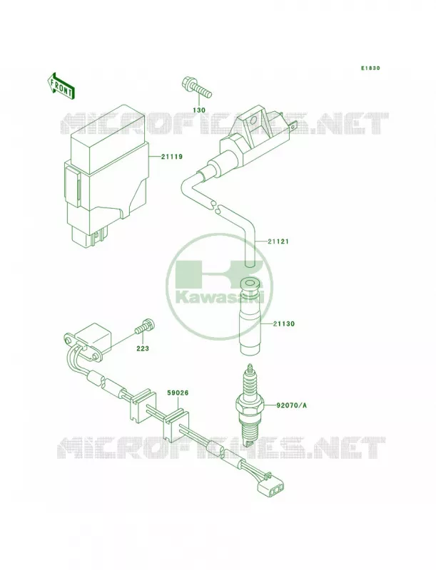 Ignition System Kawasaki QUAD 400 2002 Prairie 400 4X4  KVF400-C4