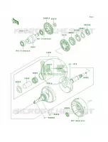 Crankshaft pour Kawasaki Bayou 300 4X4 2001