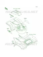 DecalsRedKLF300 C12 pour Kawasaki Bayou 300 4X4 2001