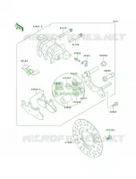 Front Brake pour Kawasaki Bayou 300 4X4 2001