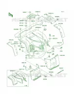 Front Fenders pour Kawasaki Bayou 300 4X4 2001