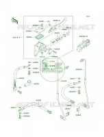 Front Master Cylinder pour Kawasaki Bayou 300 4X4 2001