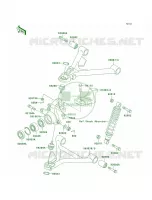 Front Suspension pour Kawasaki Bayou 300 4X4 2001