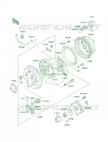 Rear Hub pour Kawasaki Bayou 300 4X4 2001