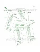 Shock Absorbers pour Kawasaki Bayou 300 4X4 2001