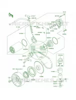 Starter Motor pour Kawasaki Bayou 300 4X4 2001