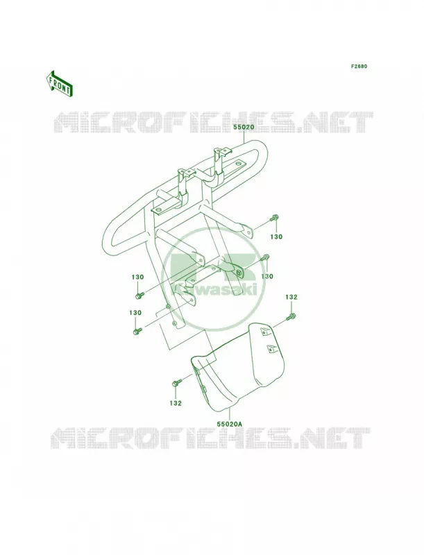 Guards Kawasaki QUAD 300 2001 Prairie 300 4X4  KVF300-A3