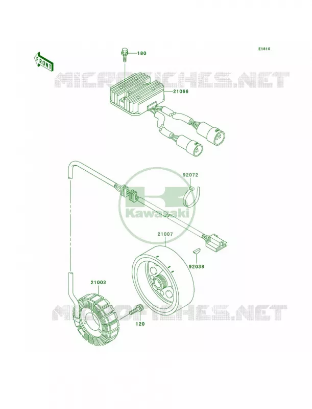 Generator Kawasaki QUAD 300 2001 Prairie 300  KVF300-B3