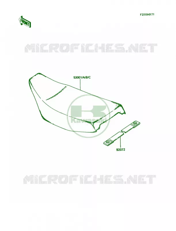 Seat Kawasaki MOTOS 80 1986 KDX80  KDX80-C3