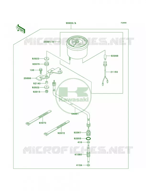 Optional PartsMeter Kawasaki QUAD 220 2000 Bayou 220  KLF220-A13