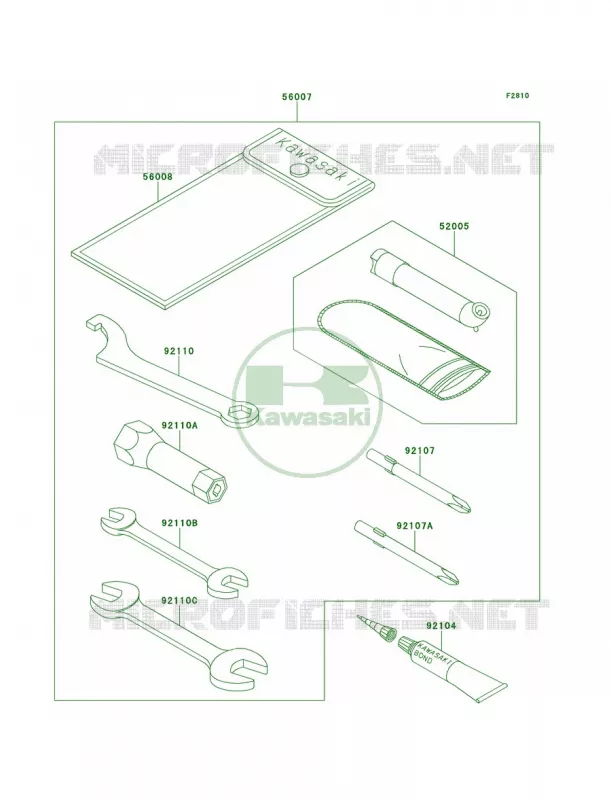 Owner's Tools Kawasaki QUAD 300 2000 Bayou 300  KLF300-B13
