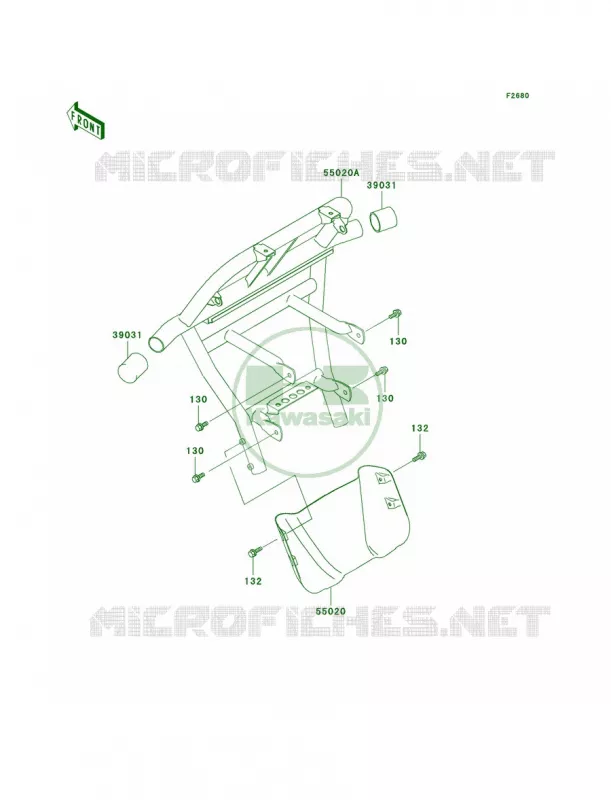 Guards Kawasaki QUAD 300 2000 Prairie 300  KVF300-B2