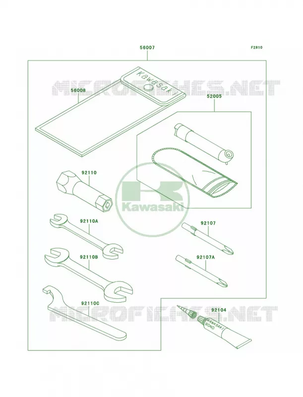Owner's Tools Kawasaki QUAD 400 2000 Prairie 400  KVF400-D2
