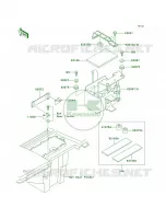 Battery Case pour Kawasaki Bayou 300 1999