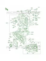 Crankcase pour Kawasaki Bayou 300 1999