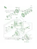 Crankshaft pour Kawasaki Bayou 300 1999