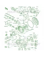 Drive ShaftFinal Gear pour Kawasaki Bayou 300 1999