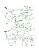 Front Fenders pour Kawasaki Bayou 300 1999