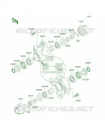 Front Hub pour Kawasaki Bayou 300 1999