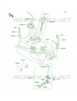 Fuel Tank pour Kawasaki Bayou 300 1999