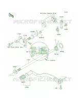 Gear Change Mechanism pour Kawasaki Bayou 300 1999