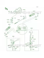 Handlebar pour Kawasaki Bayou 300 1999