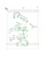 Optional PartsHeadlight pour Kawasaki Bayou 300 1999