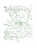 Rear Fenders pour Kawasaki Bayou 300 1999