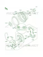 Rear Hub pour Kawasaki Bayou 300 1999