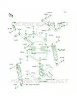 Rear Suspension pour Kawasaki Bayou 300 1999