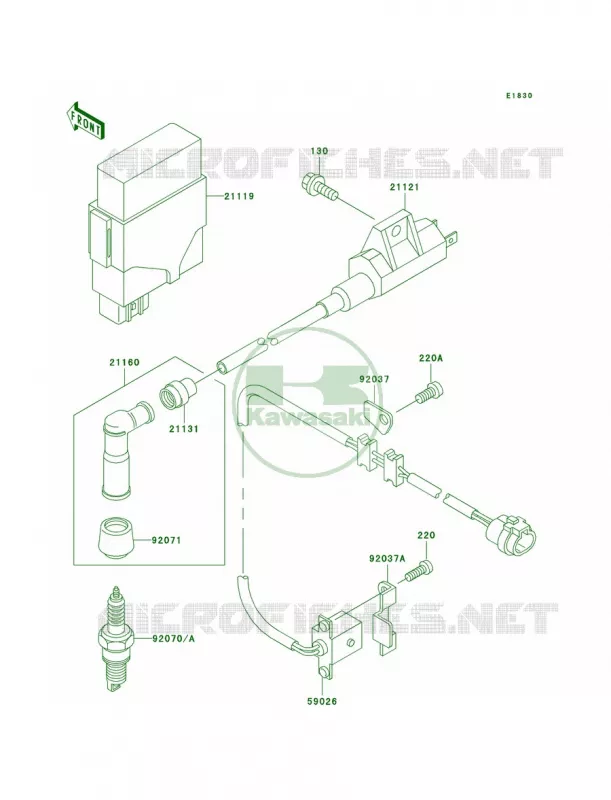 Ignition System Kawasaki QUAD 300 1999 Prairie 300  KVF300-B1