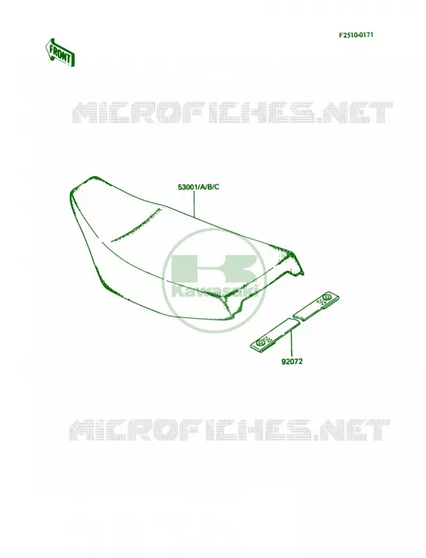 Seat Kawasaki MOTOS 80 1984 KDX80  KDX80-C1