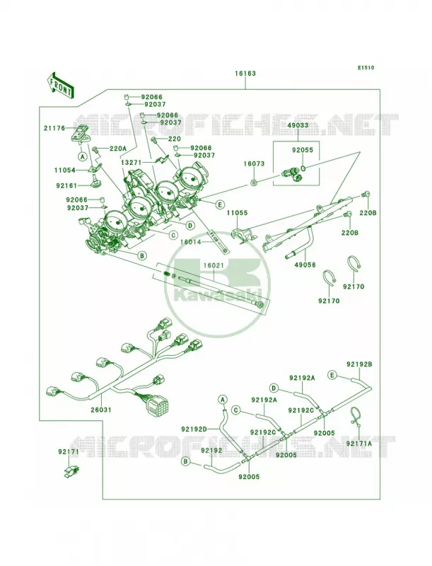 Throttle Kawasaki MOTOS 1400 2014 Concours 14 ABS  ZG1400CEF