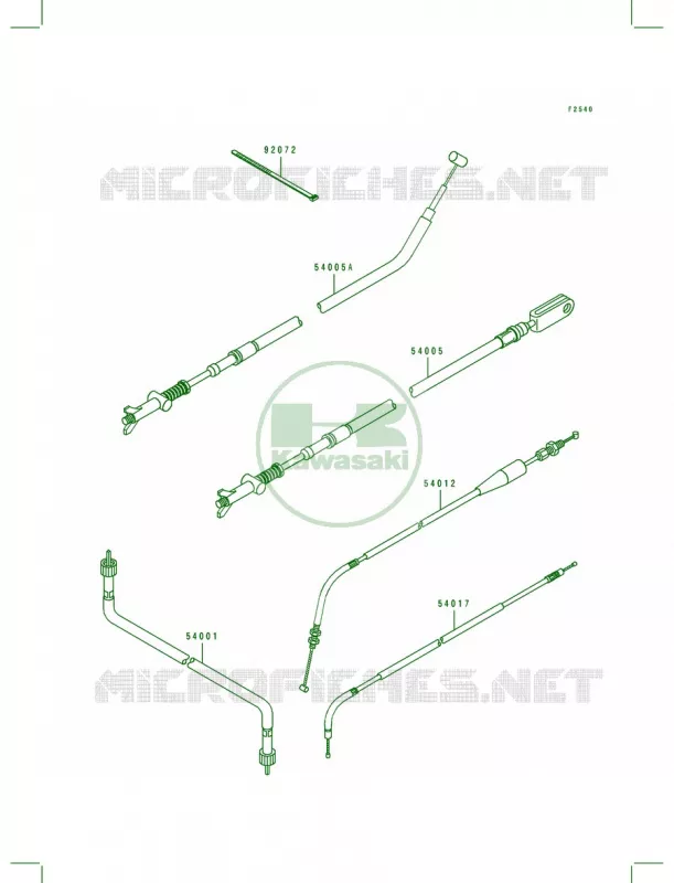 Cables Kawasaki QUAD 400 1995 Bayou 400 4X4  KLF400-B3