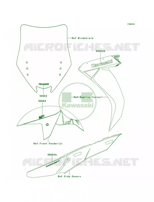DecalsEbonyCBF Kawasaki MOTOS 1400 2013 Concours 14 ABS  ZG1400CDF