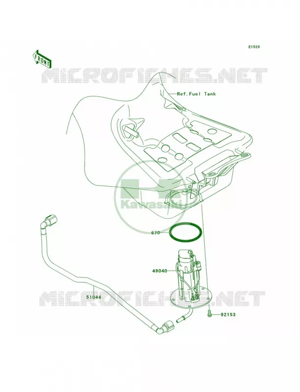 Fuel Pump Kawasaki MOTOS 1400 2013 Concours 14 ABS  ZG1400CDF