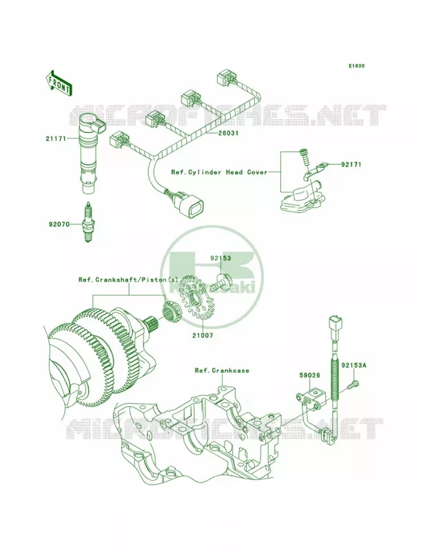 Ignition System Kawasaki MOTOS 1400 2013 Concours 14 ABS  ZG1400CDF