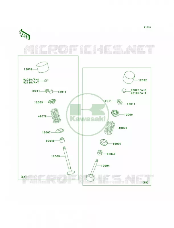 Valves Kawasaki MOTOS 1400 2012 Concours 14 ABS  ZG1400CCF