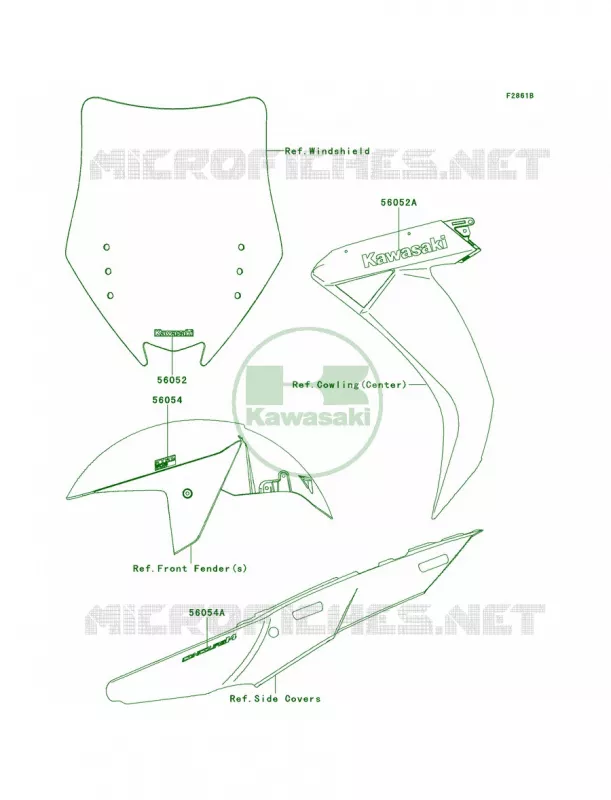 DecalsEbonyCBF Kawasaki MOTOS 1400 2011 Concours 14 ABS  ZG1400CBF