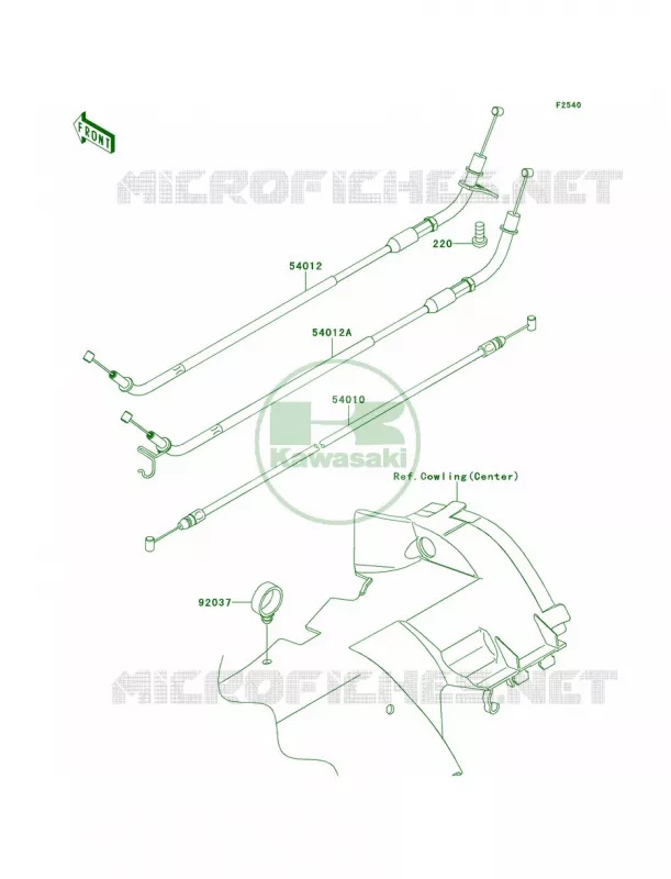 Cables Kawasaki MOTOS 1400 2010 Concours 14  ZG1400DAF