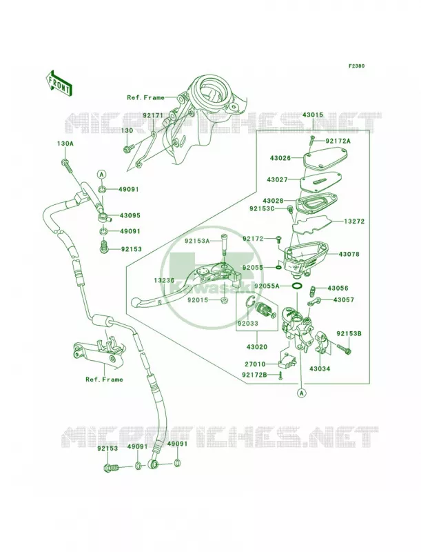 Clutch Master Cylinder Kawasaki MOTOS 1400 2010 Concours 14  ZG1400DAF