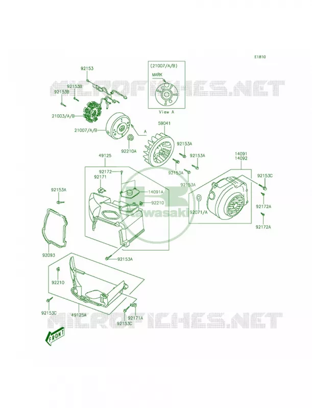 Generator Kawasaki QUAD 50 2013 KFX50  KSF50BDF