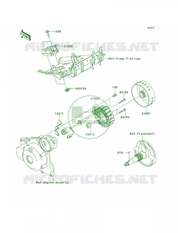 Generator Kawasaki QUAD 450 2012 KFX450R  KSF450BCS