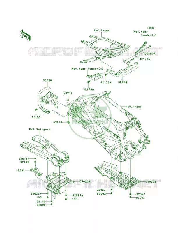 Guards Kawasaki QUAD 450 2012 KFX450R  KSF450BCS
