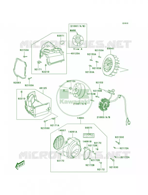 Generator Kawasaki QUAD 90 2011 KFX90  KSF90ABF