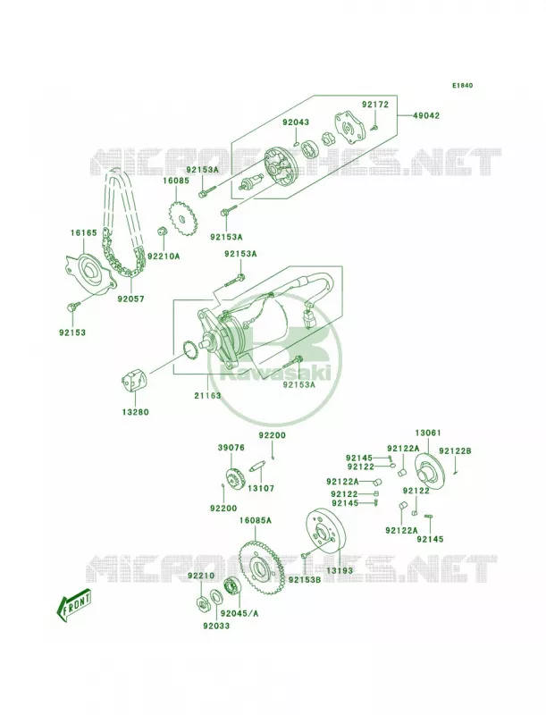 Starter Motor Kawasaki QUAD 90 2011 KFX90  KSF90ABF